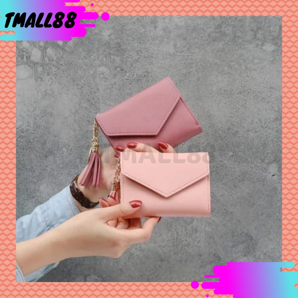 ♥TMALL88♥ DOMPET LIPAT MINI WANITA CANTIK / SIMPLE / MURAH / IMPORT / STYLE KOREA 8602