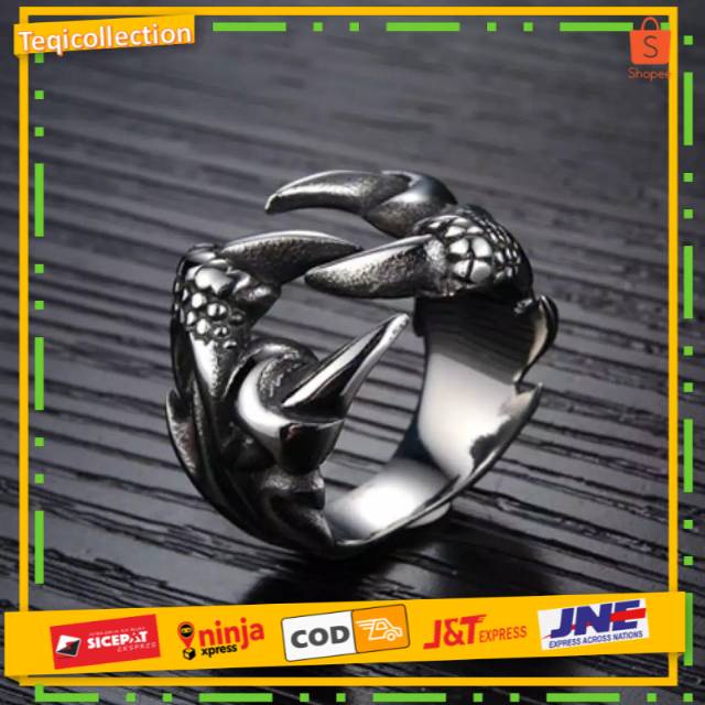 CINCIN PRIA CAKAR NAGA SIMPEL | CINCIN PRIA NAGA VINTAGE TQR