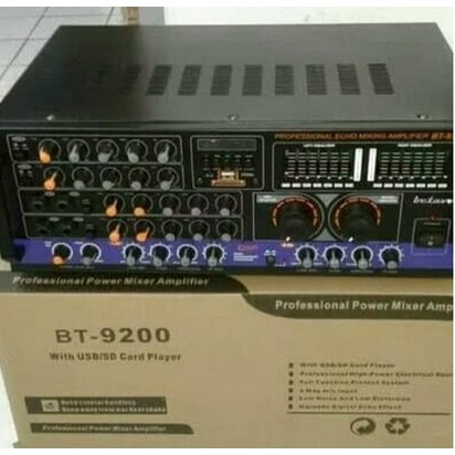 Power Mixer Amplifier Ampli Betavo Bt9200 bt 9200 4 Chnl Usb Mp3 Efek