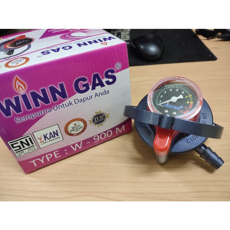 KEPALA GAS WINN GAS W.900-M DOUBLE LOCK REGULATOR KOMPOR GAS PENGUNCI GANDA BERKUALITAS/KEPALA SAJA BERKUALITAS