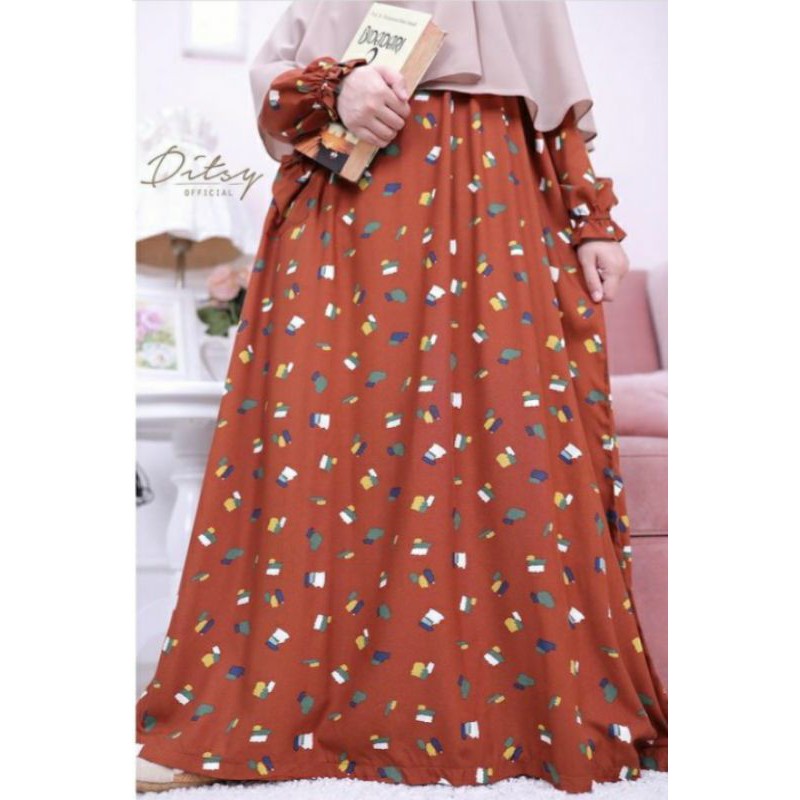 Ditsy April Paint Brown size M