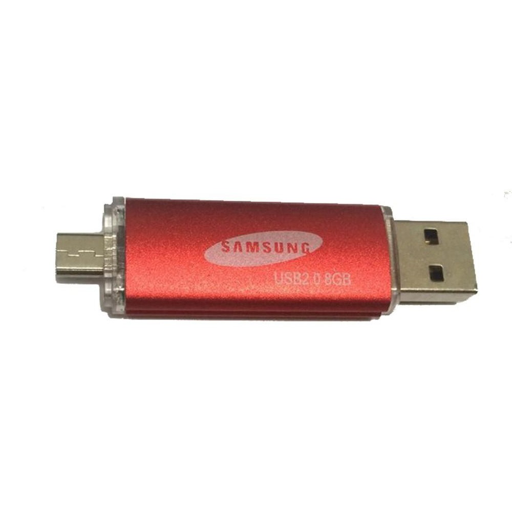 Samsung Flashdisk 2in1 USB 2.0 and Micro USB flashdisk otg 8 gb / 16 gb / 32 gb warna random