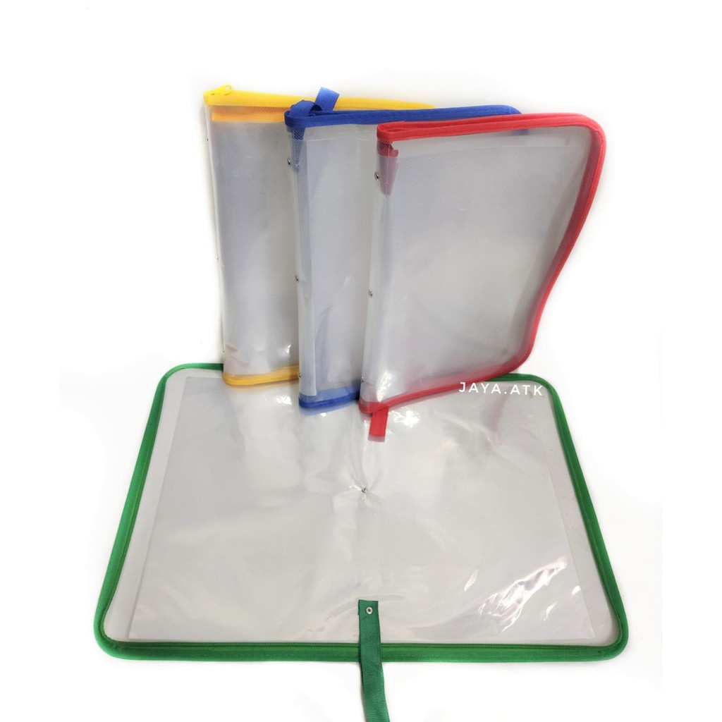 MAP PLASTIK CLEAR HOLDER SLETING FOLIO F4 20 LBR DOKUMEN KEEPER DISPLAY