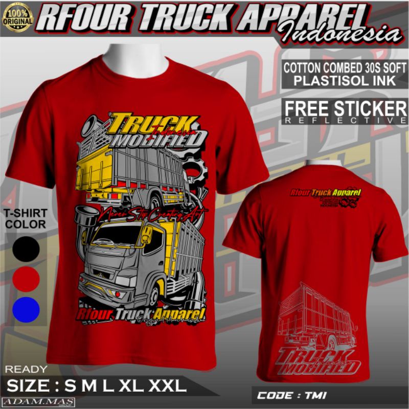 KAOS TRUCK ORIGINAL // KAOS TRUK MANIA // ANTI GOSIP // SEKAR TARO // KAOS DISTRO PRIA GAMBAR TRUCK