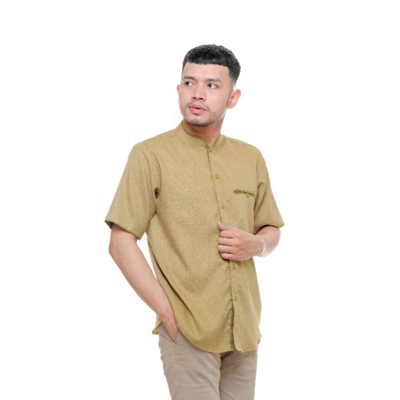 Kemeja Koko | Baju Koko | Kemko (Mufatih) Cokelat Muda