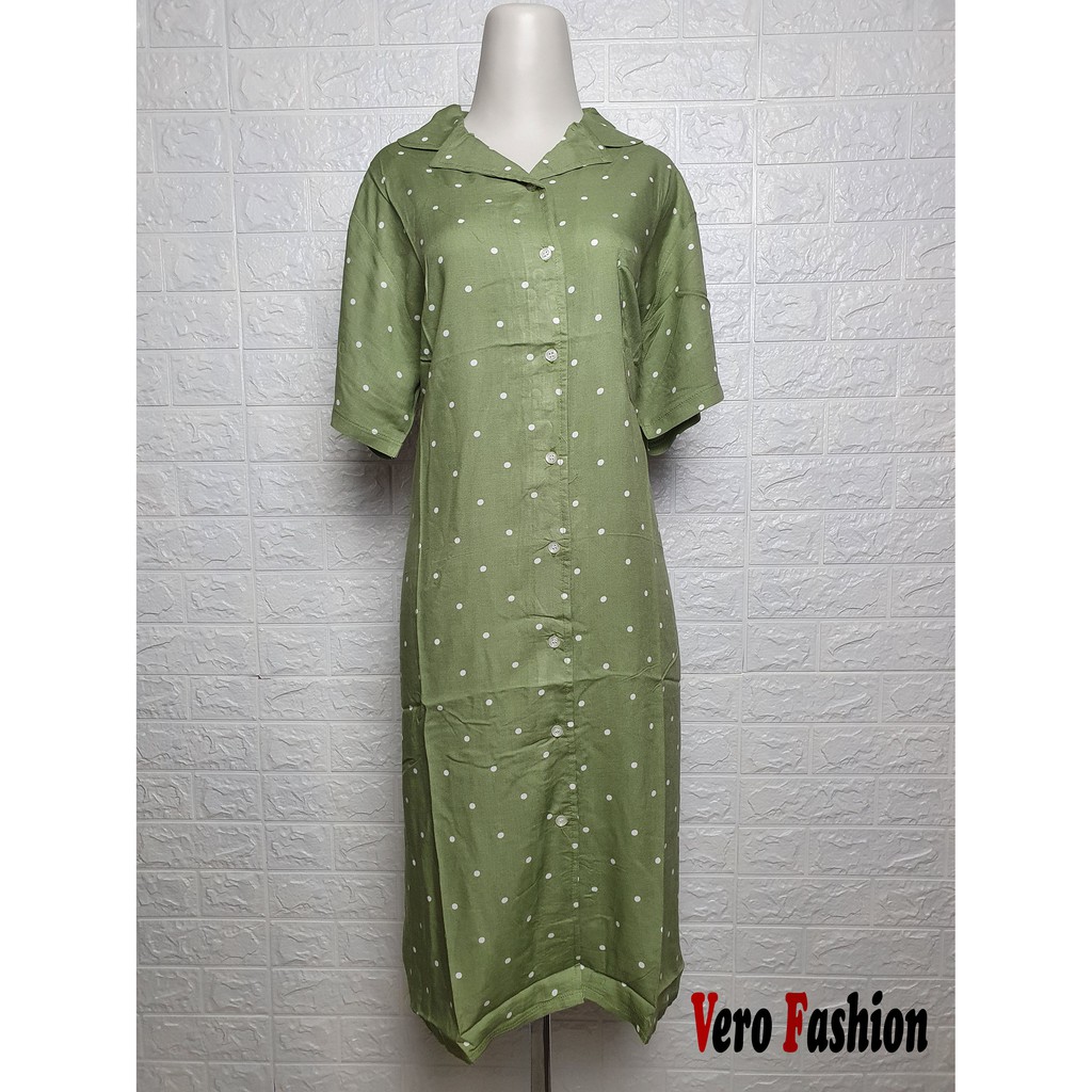VERO FASHION DASTER KERAH BAHAN RAYON PREMIUM BAHAN ADEM BY AMRO D13TGN010-AH