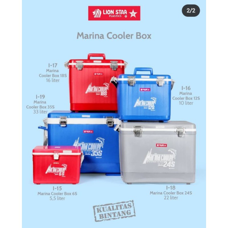 Lion Star Marina Cooler Box 24s Termos Es