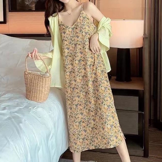 Midi dress korea midi dress rayon DRESS MIDI KOREA midi dress crincle BAJU GANTUNG WANITA LONGDRESS 