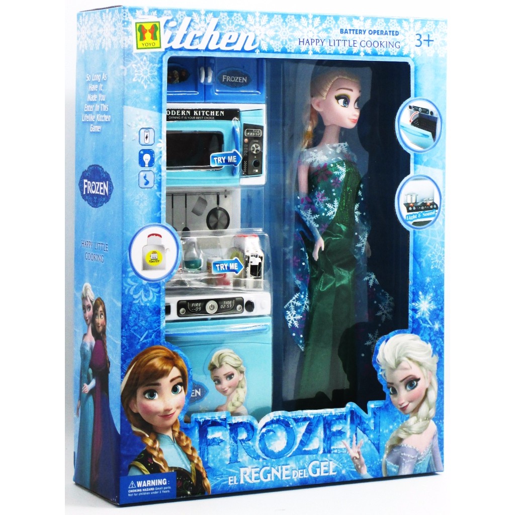 (PROMO) (PROMO) MAINAN KITCHEN SET FROZEN SET BONEKA ELSA ( STV )