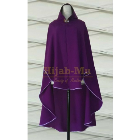 KHIMAR SYARI PET ANTEM - JILBAB HIJAB WOLVIS JETBLACK