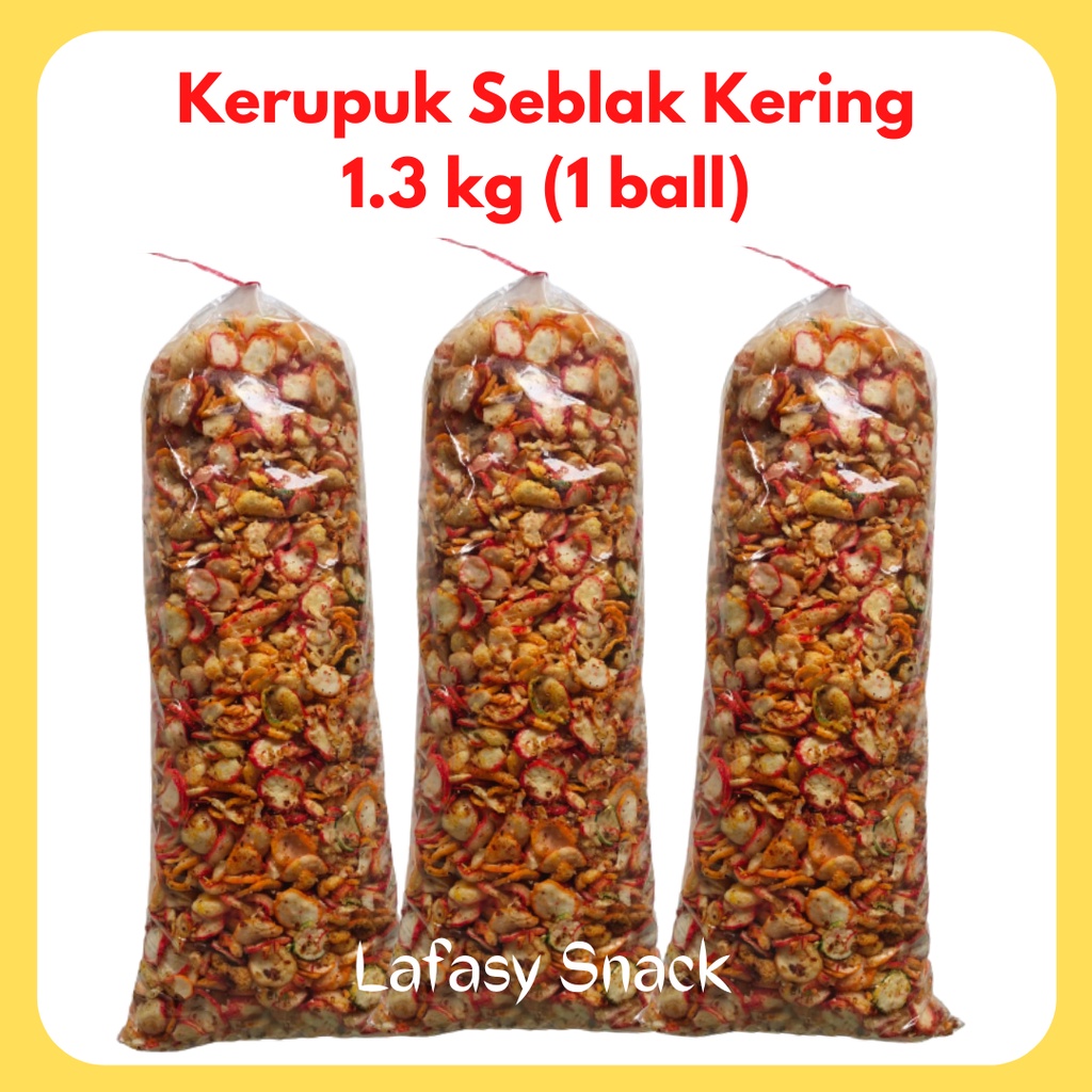 

[LAFASY SNACK] 1,3 KG KERUPUK SEBLAK KERING / Sebring / Cemilan / Cemilan Pedas / Grosir Snack / Agen Snack / Aneka / Snack / Snack Kiloan / Makanan Ringan / Snack Pedas / Makanan Pedas / Snack Murah