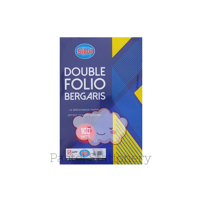 

Kertas Double Folio Bergaris Sinar Dunia Isi 100 Lembar