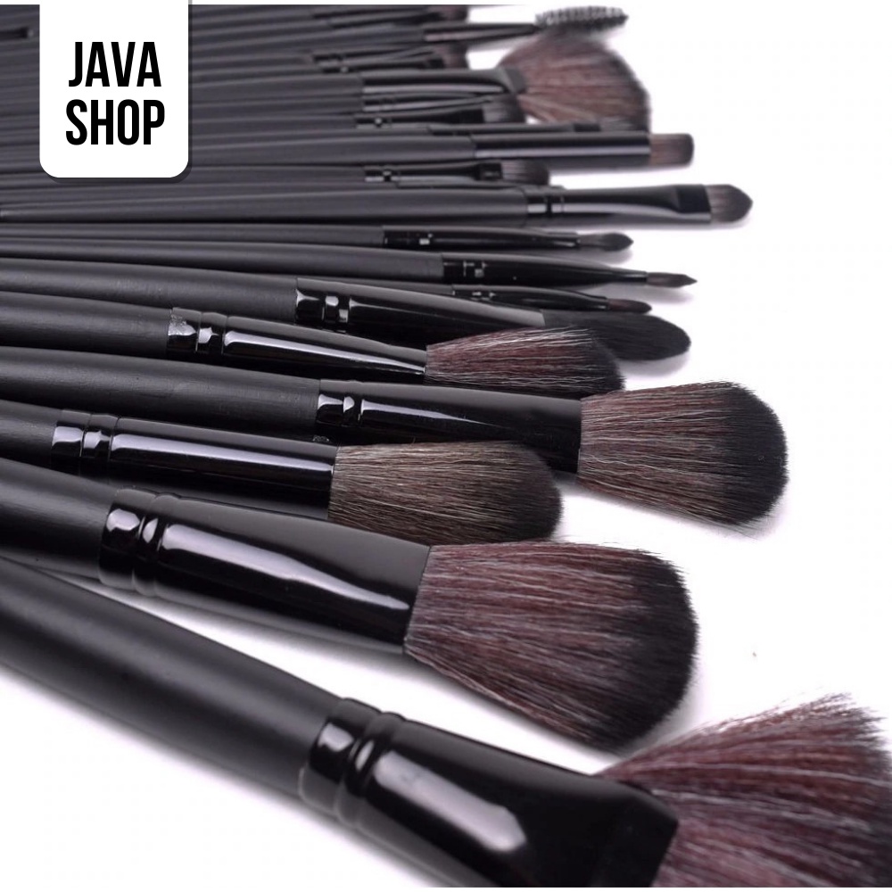 JAVASHOP Make Up Brush Lengkap dengan Pounch Set Kuas Rias