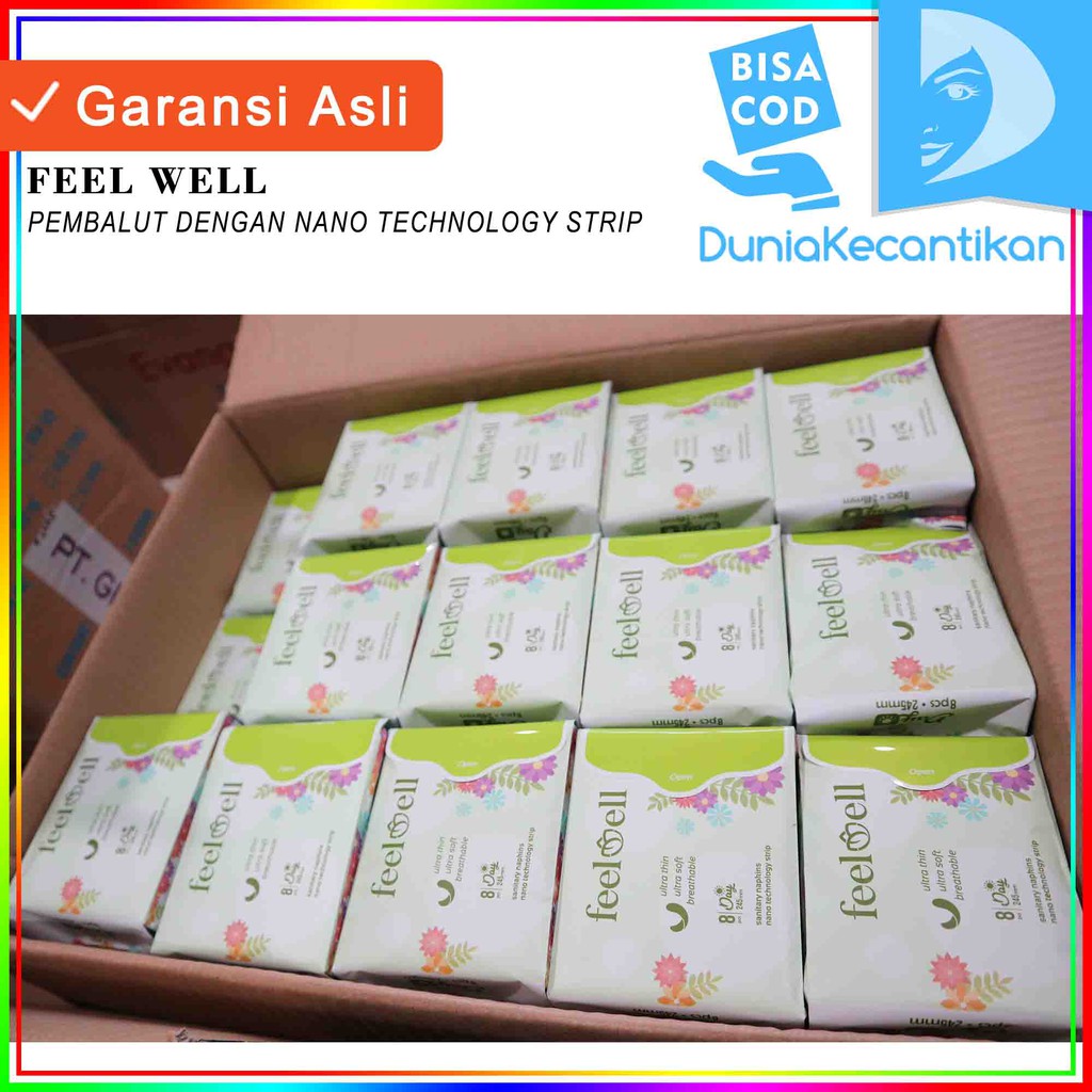 FeelWell Pembalut Pantyliner / Pembalut FeelWell / Pantyliner FeelWell / Feel Well - DKMALL