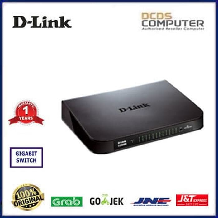 JOM0216 D-Link DGS-1024A 24-Port Gigabit Switch Hub DLink 24Port DGS