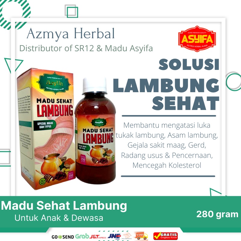 Madu Sehat Lambung Asyifa - Bergaransi - Ampuh Atasi Maag Gerd Asam Lambung - Azmya Herbal Store-2