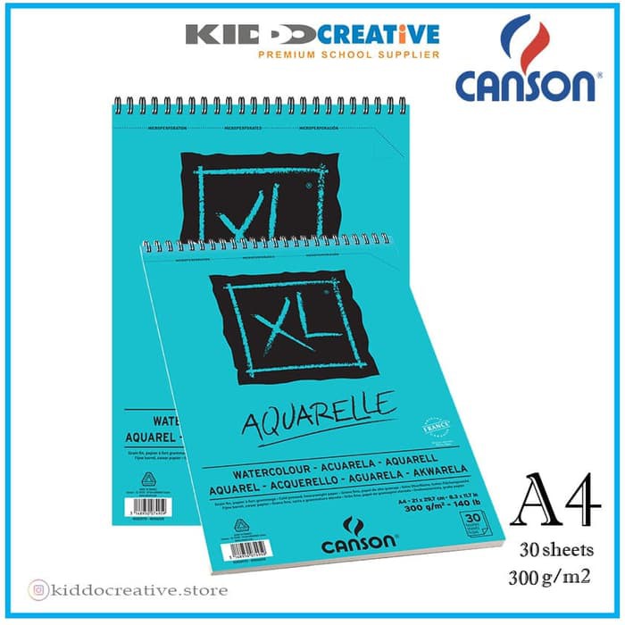 

CANSON XL AQUARELLE 30S A4 300G
