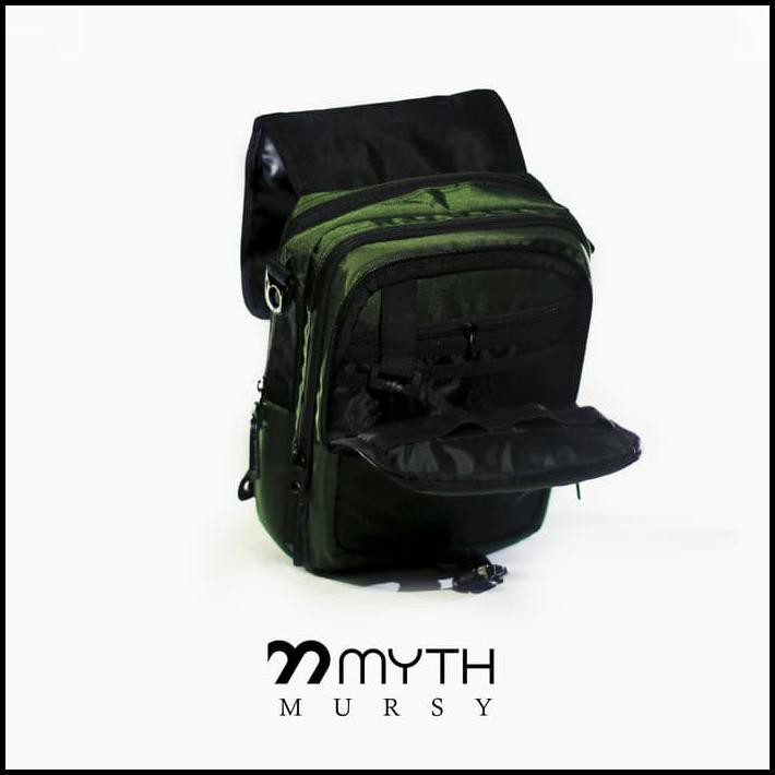 DISKON SLINGBAG/ TAS VAPE/ TAS HP/ TAS KECIL/ TRAVEL POUCH/ BIKERS/ ORGANIZER - HITAM KUALITAS