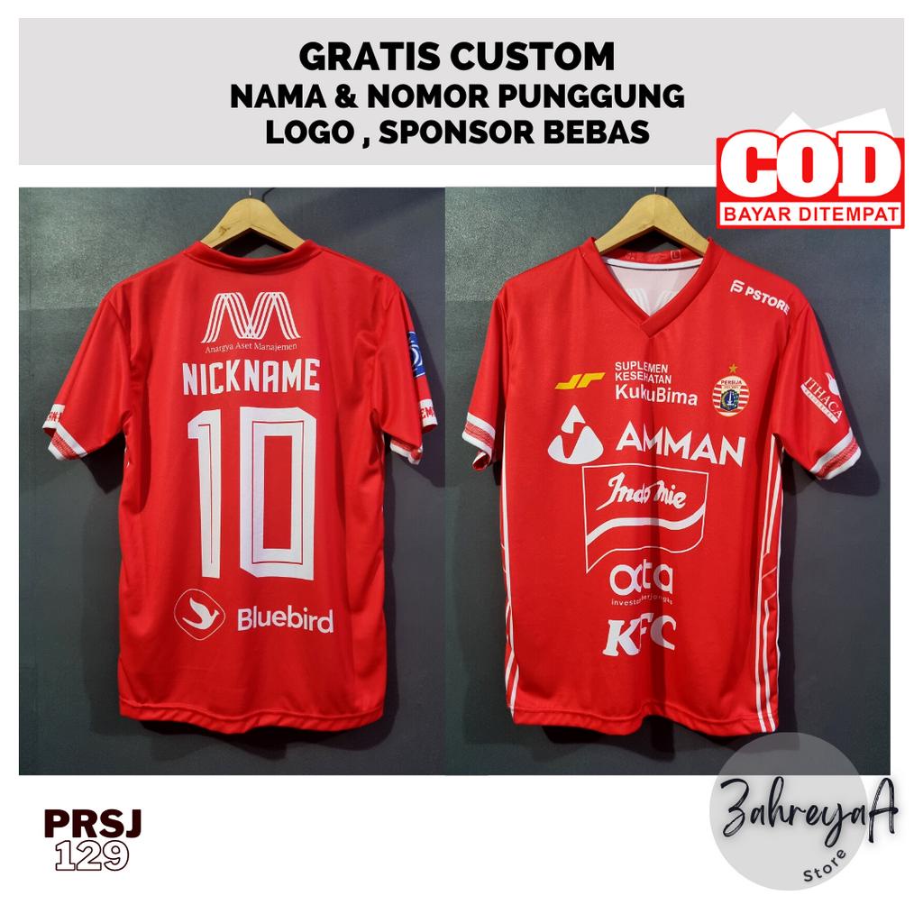 [COD] JERSEY PERSIJA HOME 2022 I GRATIS SABLON NAMESET I FULL PRINTING I BAJU PERSIJA