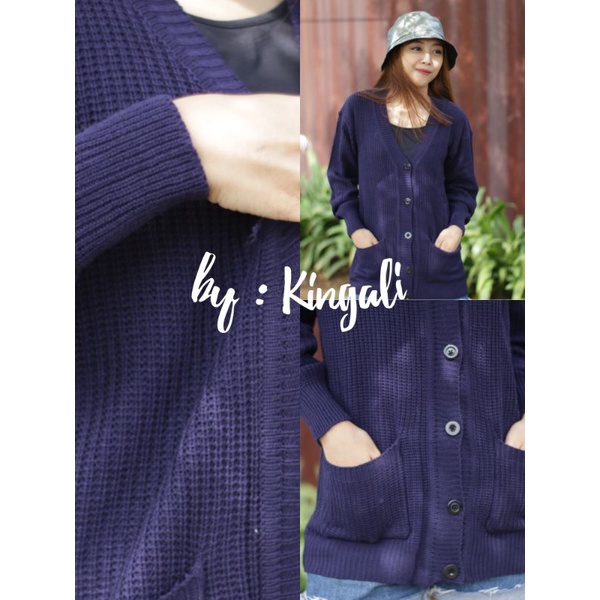MARISKA CARDIGAN OVERSIZE RAJUT LENGAN PANJANG WANITA BAHAN TEBAL KANCING 5 OUTER KARDIGAN KEKINIAN-6