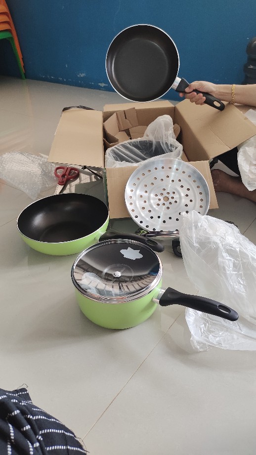 Maxim New Halania 7 Pieces Set Panci Teflon Set