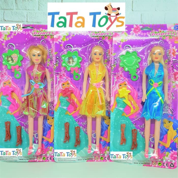 Mainan Boneka Barbie & Aksesoris Set - Princess Mirror Girl