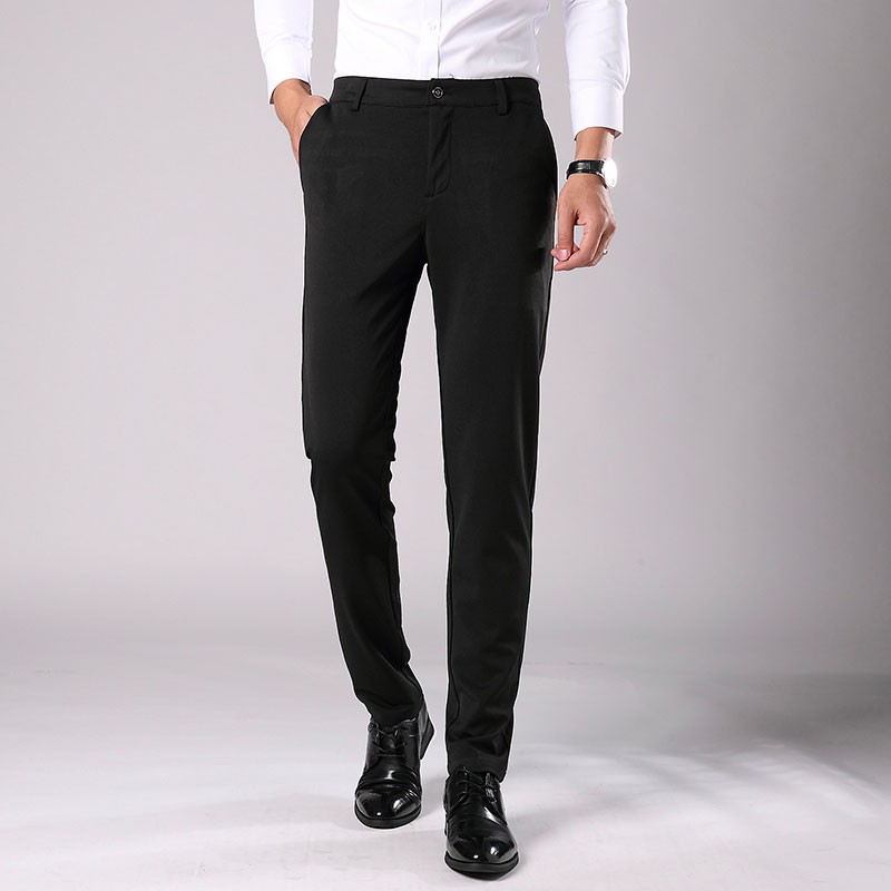 CELANA FORMAL / CELANA KERJA / CELANA KANTOR PRIA SLIMFIT HITAM HIGH TWIST ORIGINAL NIKAYU