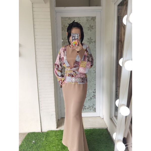 70745 Fullset Gamis Inner + Outer Etnic 4 variasi in one