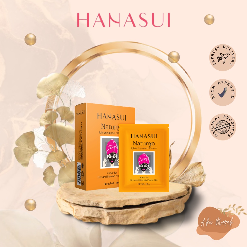 ✨ AKU MURAH ✨Naturgo BPOM / Hanasui Naturgo / Masker Lumpur / 100% Original