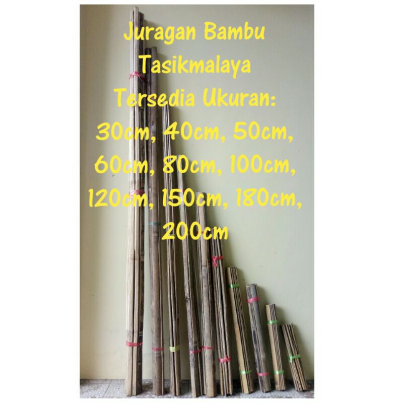 Bambu Ajir 30cm - 150cm, Bambu Bilah, Bambu Turus, Bambu Belah, Bambu Belahan