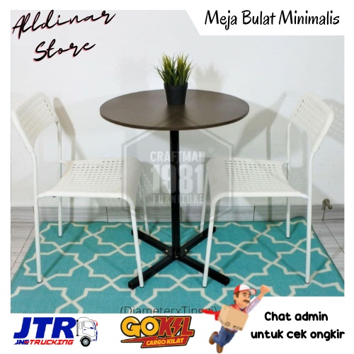 Meja Makan Cafe Bulat Meja Bulat Meja Cafe Harga Grosir 60x60