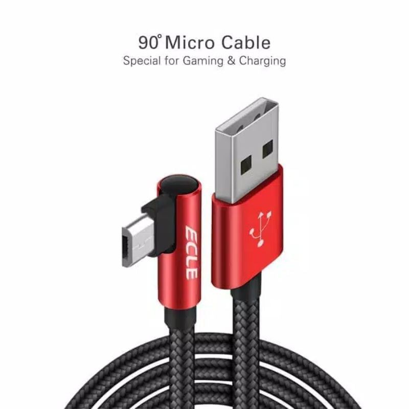 Kabel Data Charging Gaming Letter L Fast Charging 3A Micro USB Versi 2