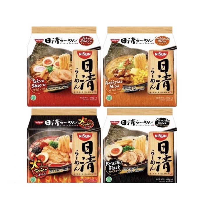 

Nissin Instant Japanese Ramen [ PACK 5s x 106g ]