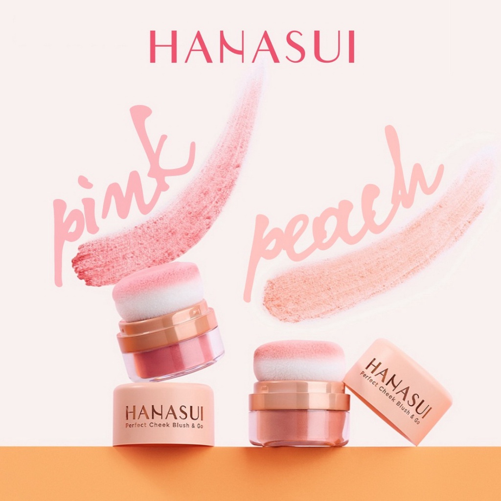 HANASUI PERFECT CHEEK BLUSH &amp; GO - TERDAFTAR BPOM - BLUSH ON HANASUI