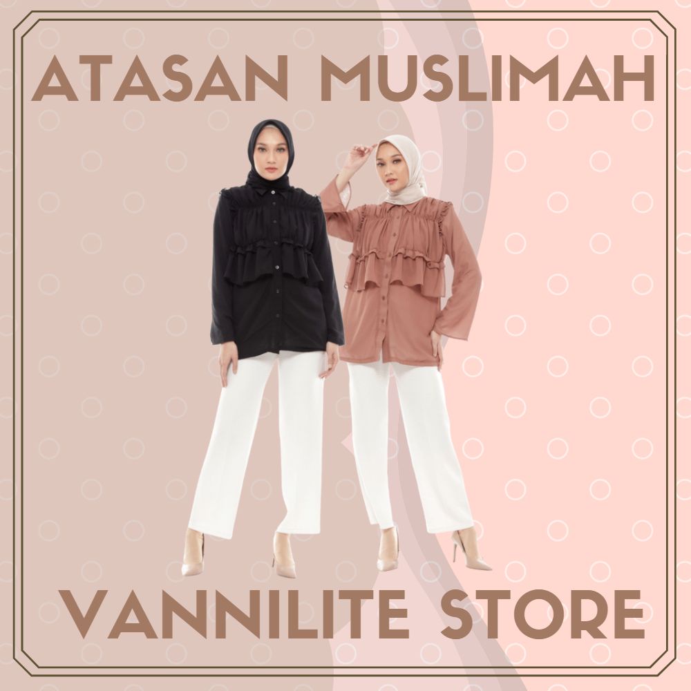 Baju Lebaran Atasan Muslim Wanita Atasan Muslimah atasan wanita blouse wanita blouse muslimah areta 