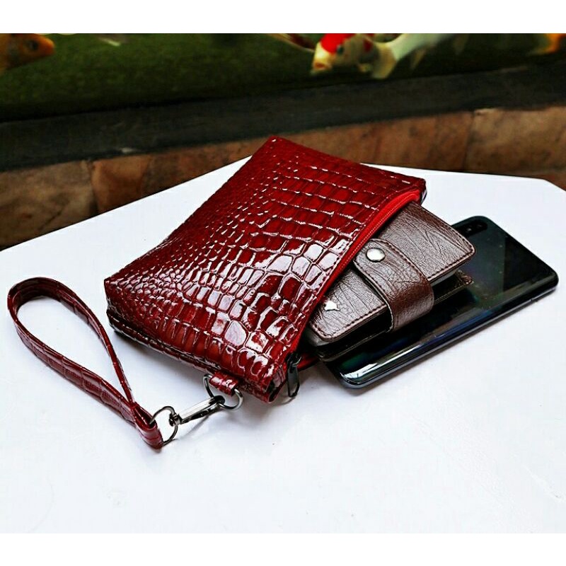 DOMPET HP CROCO WANITA| DOMPET MURAH MULTIFUNGSI