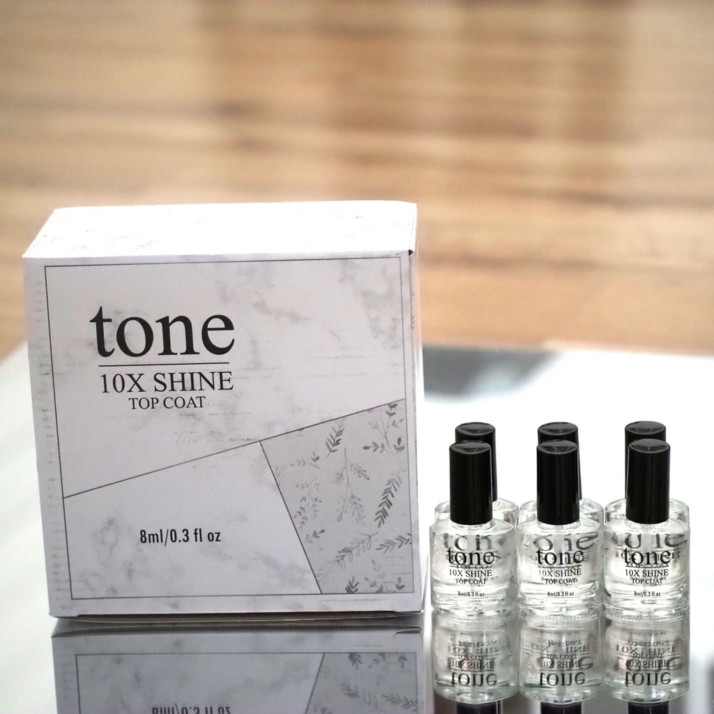 Kutek TONE Top Coat Dijual Per Box isi 24 Grosir BPOM Murah High Quality