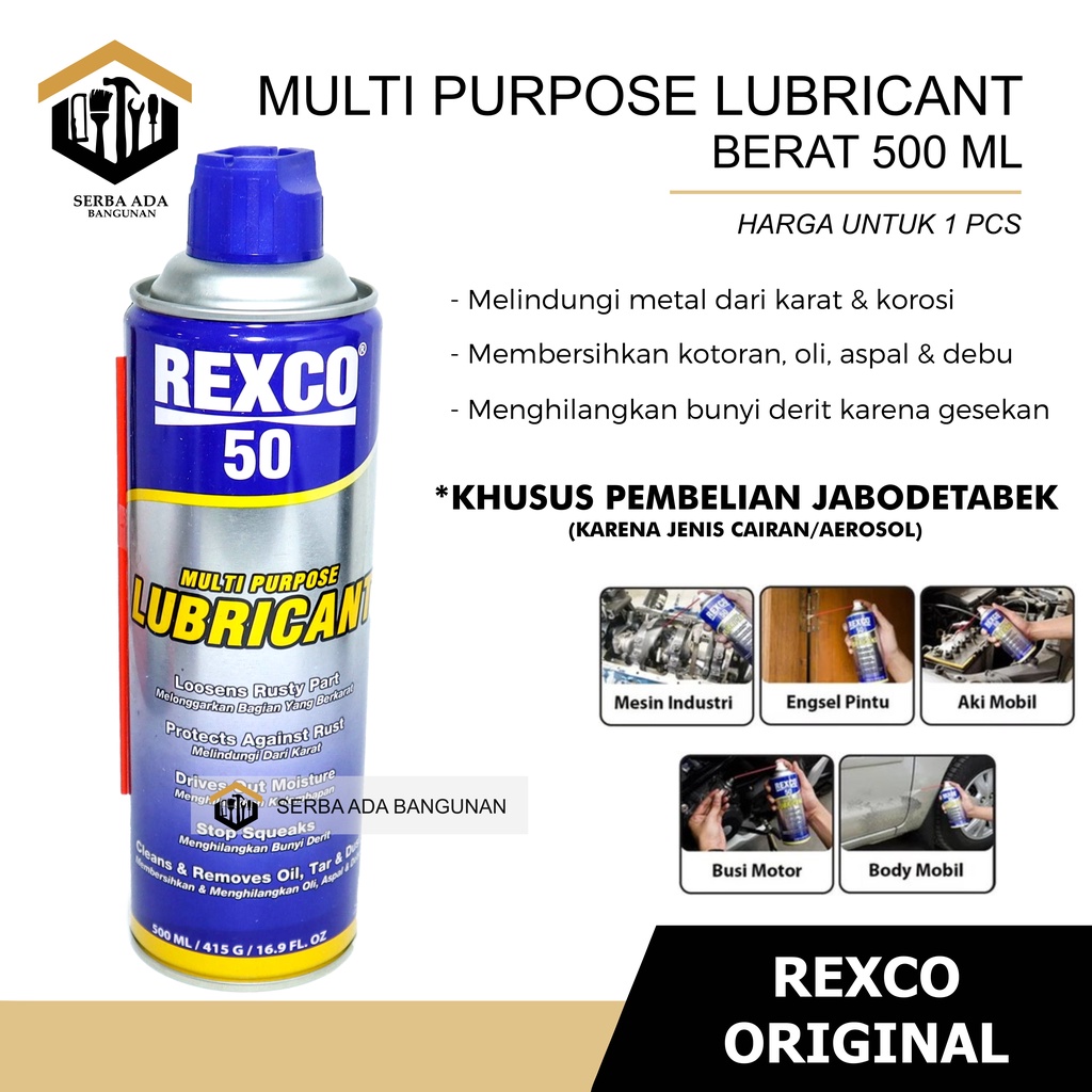 PELUMAS SERBAGUNA REXCO 120 ml 220 ml 350 ml 500 ml REXCO Multi Purpose Degreaser