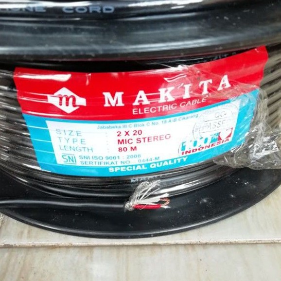 KABEL MIC MAKITA STEREO 2X20 METERAN