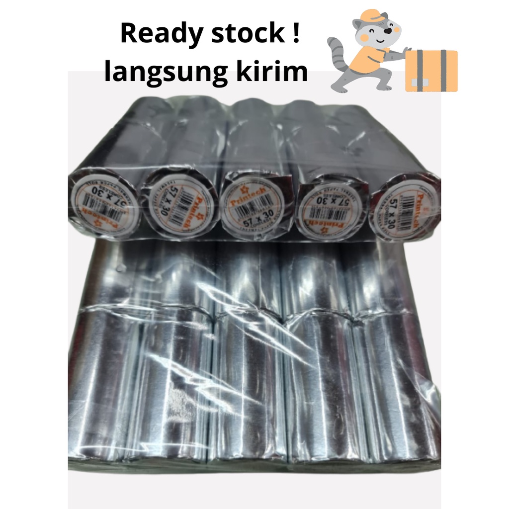 

[10pcs] Kertas Thermal Struk EDC uk. 57x30 Printech