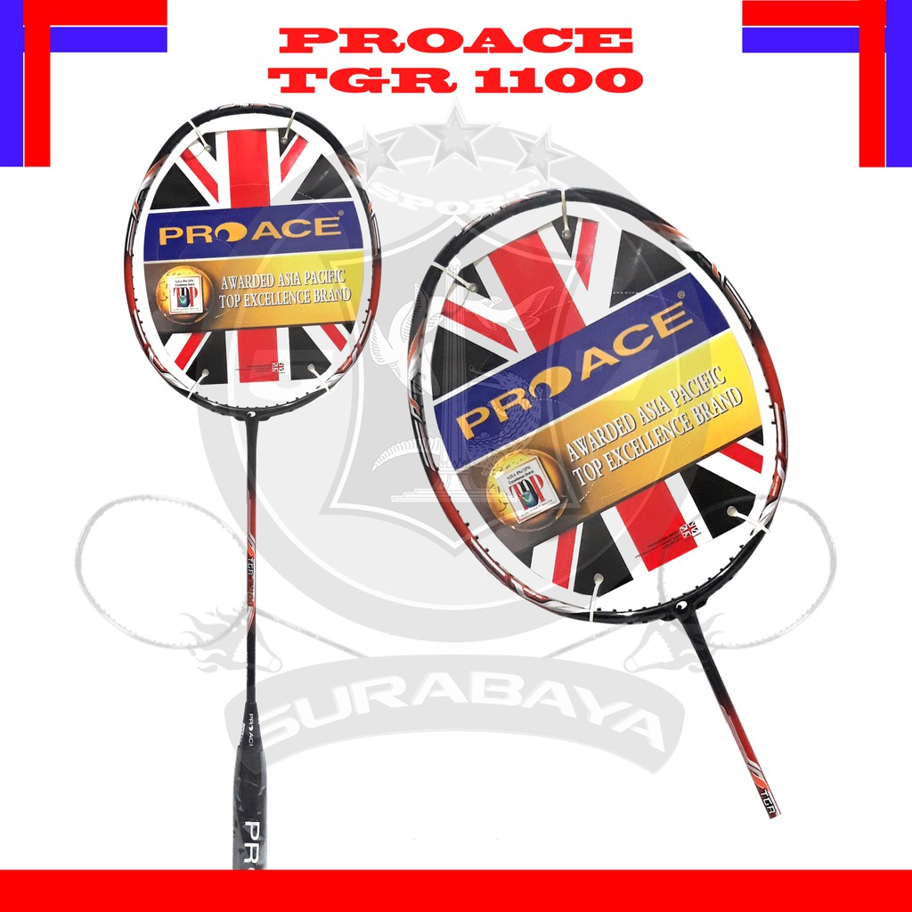 Raket Original Pro Ace TGR 1100 Bonus Komplit Badminton