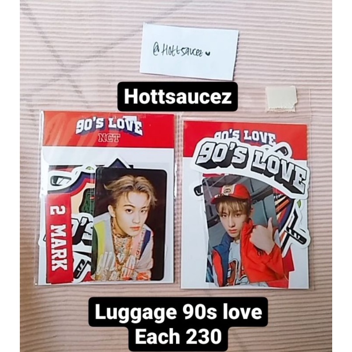 lauggage sticker pc nct 90s love mark winwin