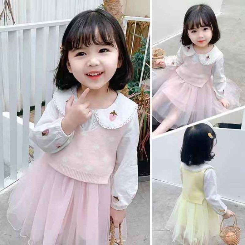 dress 2in1 import anak