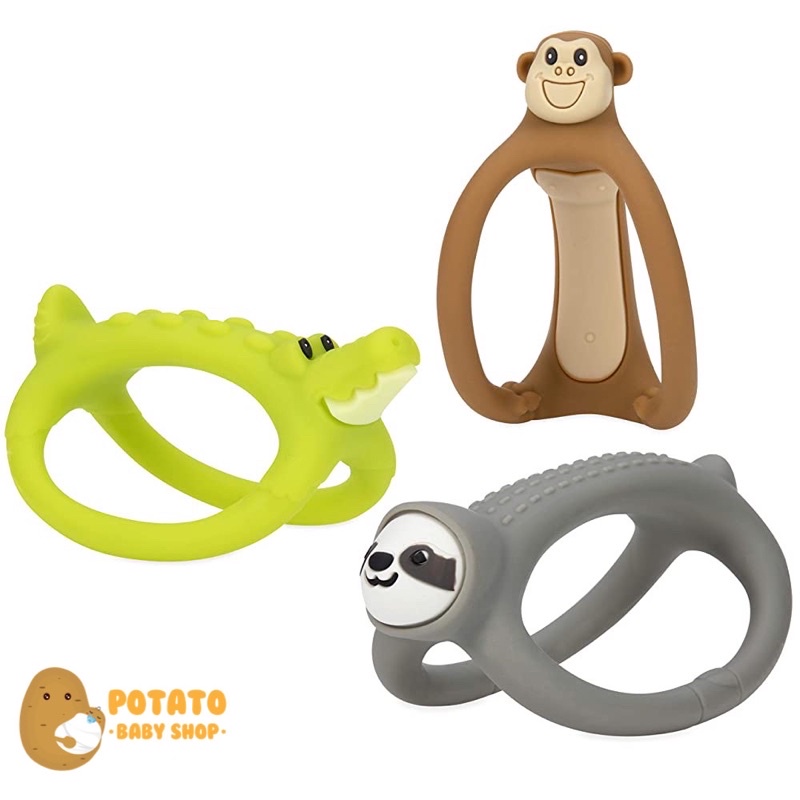 Nuby Loopy Legs Teether - Gigitan Bayi 3m+