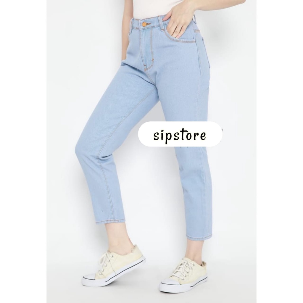 Celana Jeans Harem Wanita dengan Model Potongan Slim dan Potongan Longgar Bergaya Korea boyfriend jeans