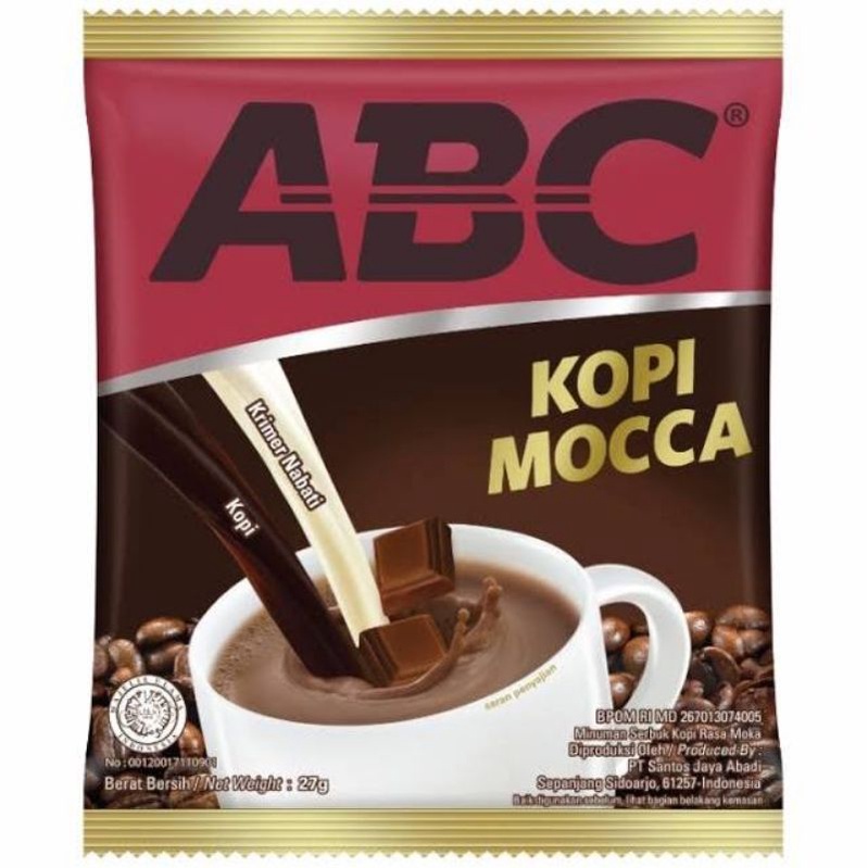 

KOPI INSTAN ABC MOCCA RENCENG 10SACHET @27GRAM