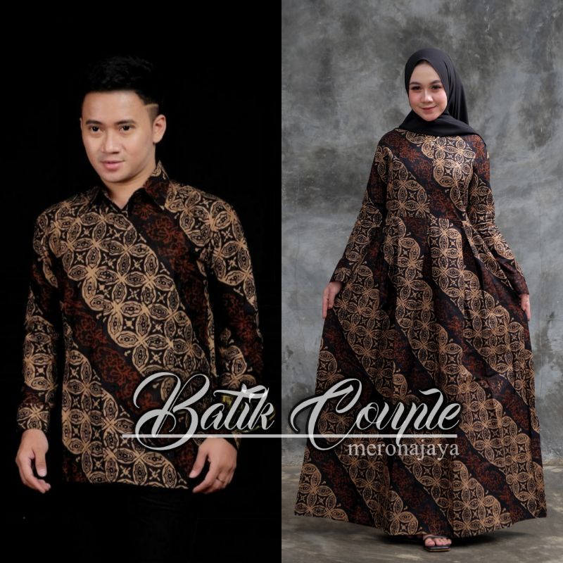 NEW PRODUCT - Baju Batik Couple Pasangan Modern GARANSI TERMURAH - motif Seno kawong