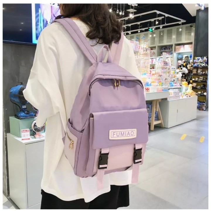 Should Bag - Tas Ransel Sekolah Anak Wanita Dan Pria Terbaru 2021 Kekinian Motif Carakter FUMIAU Korean Style Murah