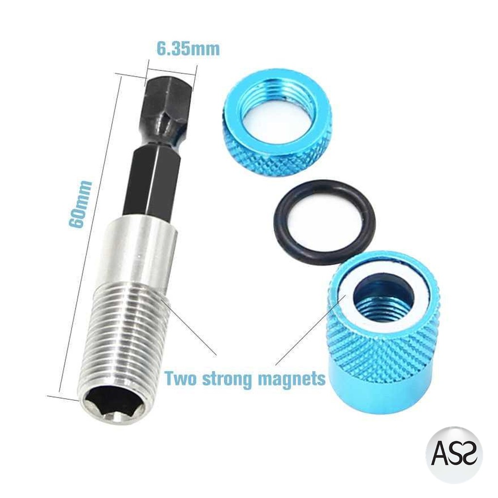 ASS Shop - Chuck Adapter Extender Obeng Hexagon Magnetik Shank 1/4 Inch