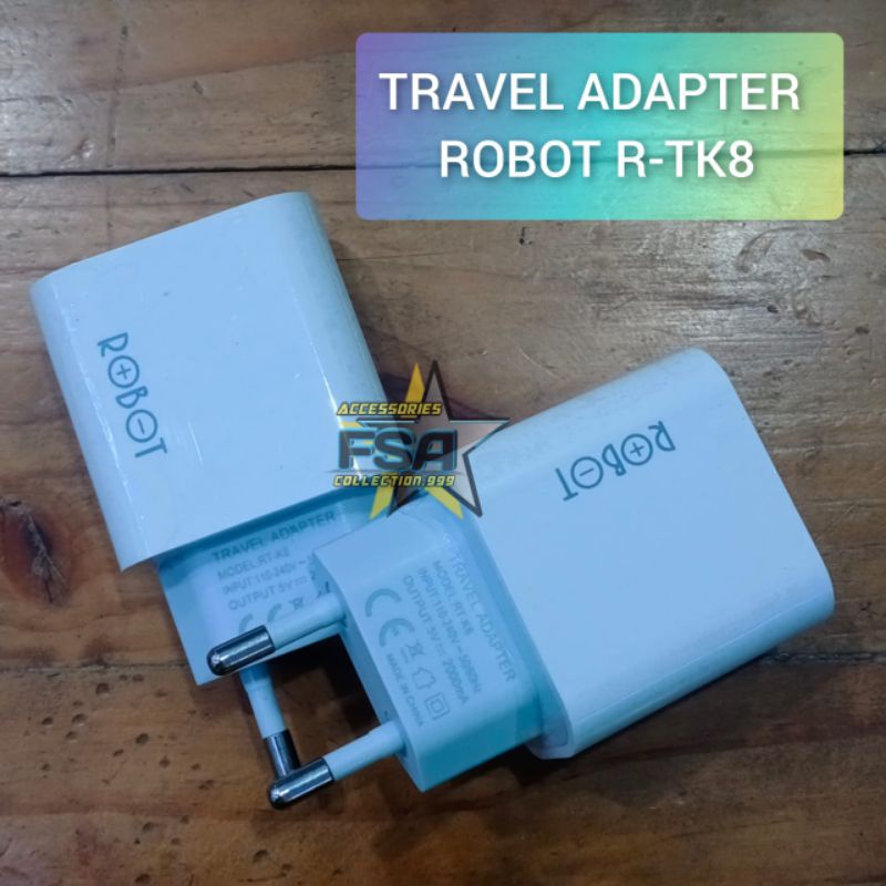 Adaptor Charger ROBOT 2A 10W ROBOT R-TK8 Original